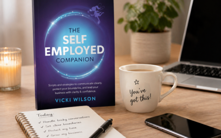 Book about self-employment strategies and tips.