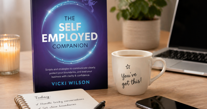 Book about self-employment strategies and tips.